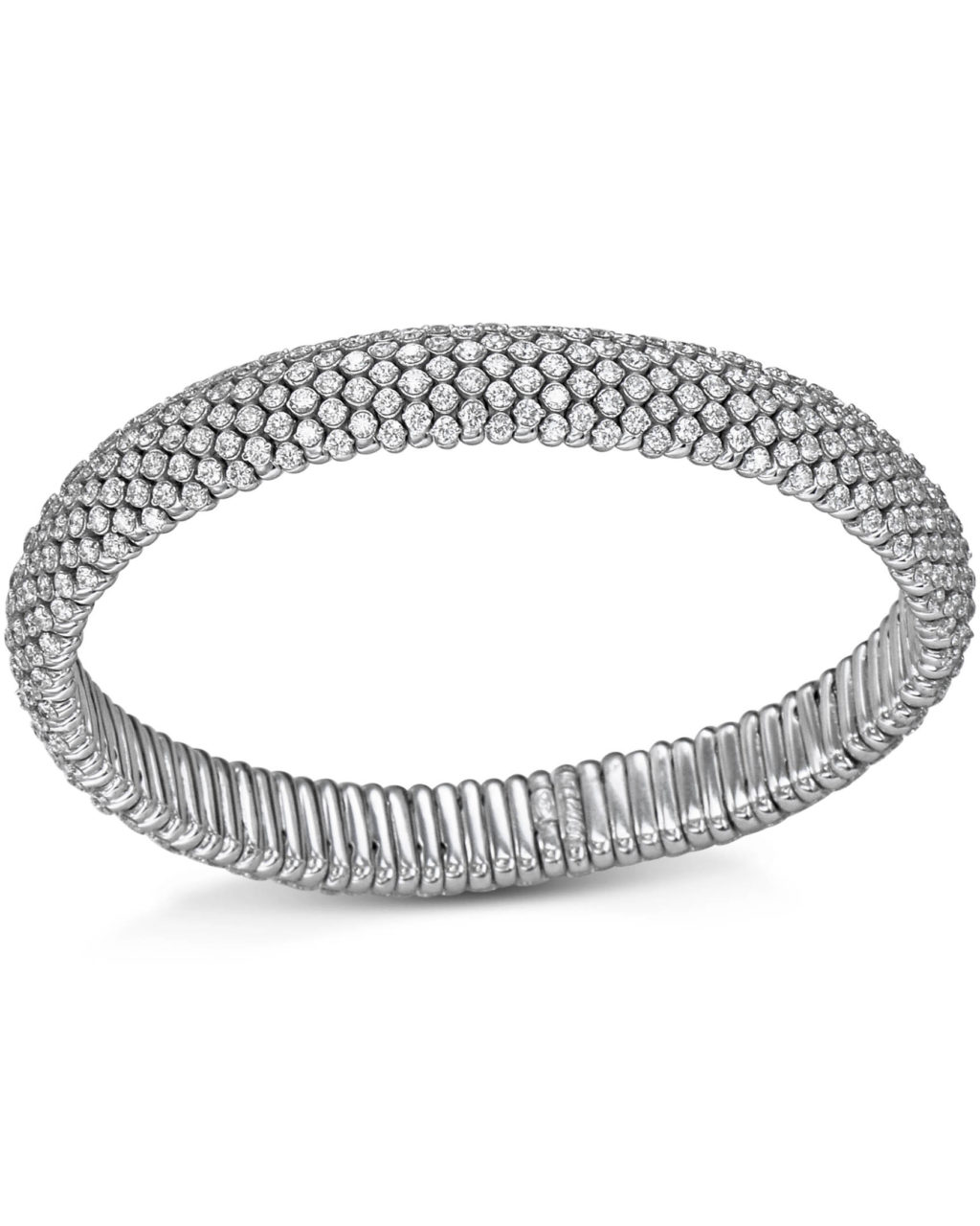Diamond Encrusted Flexible Bracelet - Turgeon Raine