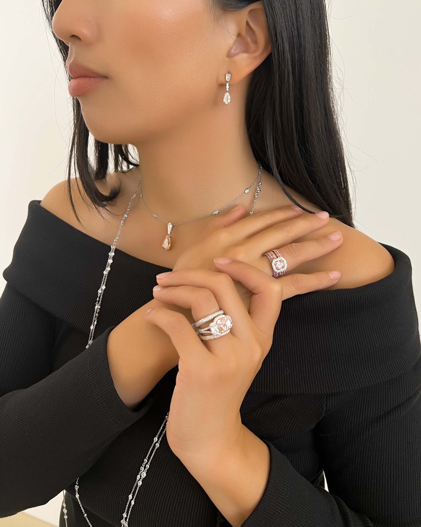 Elegant Mixed Cut Diamond Drop Earrings - Turgeon Raine
