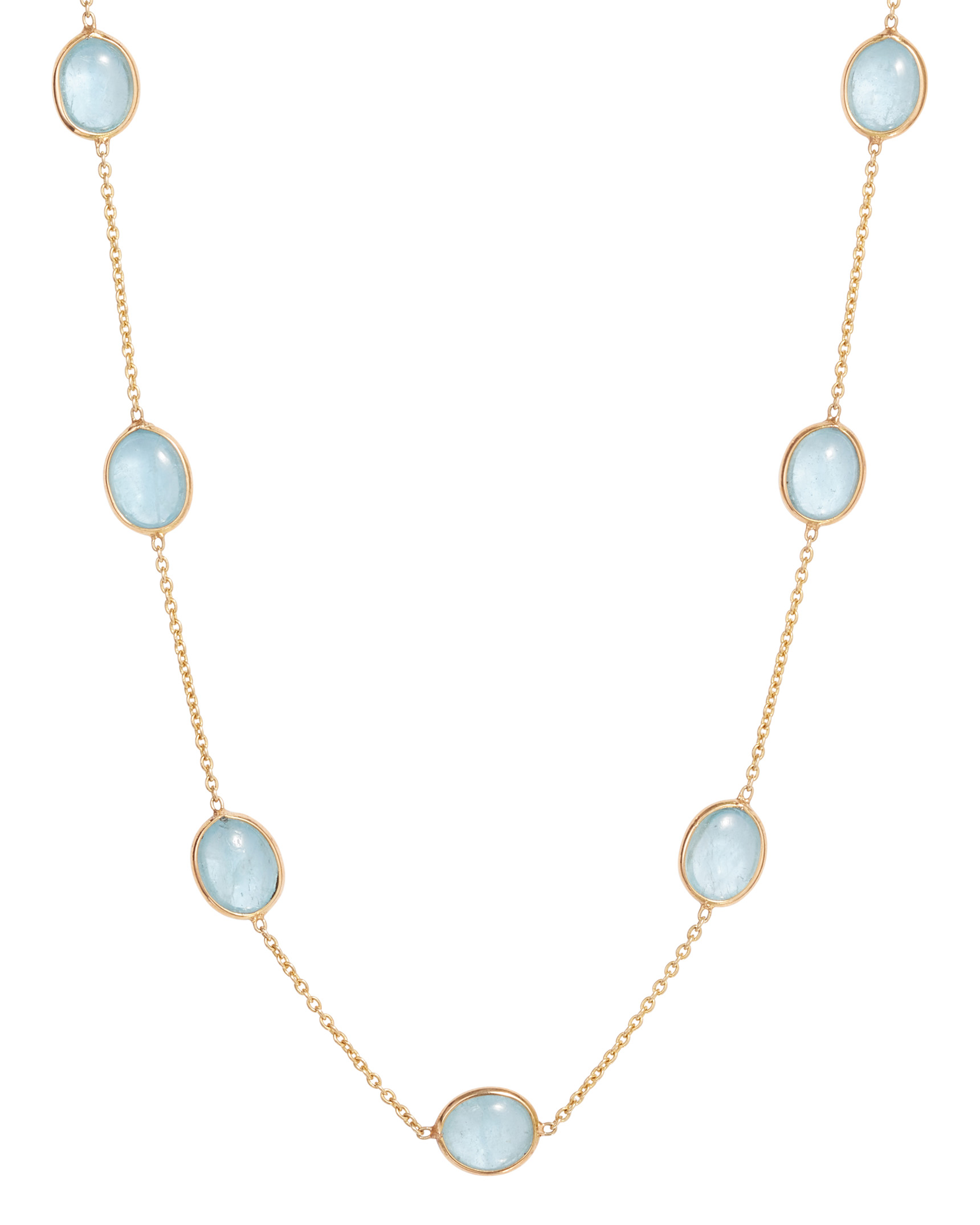 Judith Ripka 18K Diamond, Pearl, & Aquamarine Station Necklace - 18K Yellow  Gold-Plated Station, Necklaces - JRK34613 | The RealReal