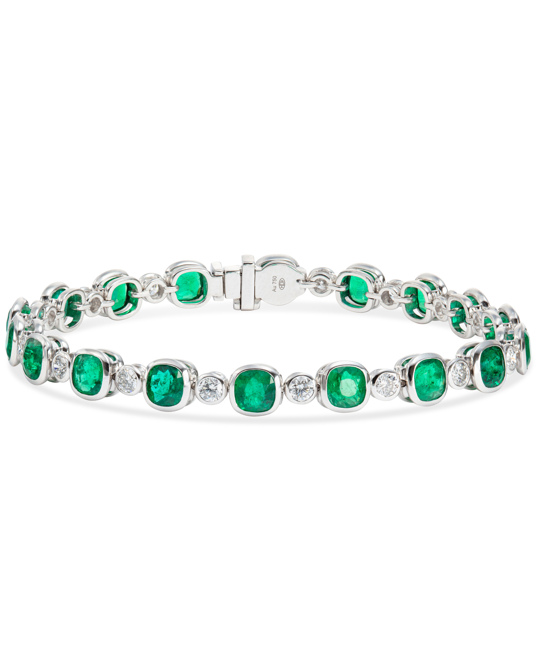 Precious Emerald Bracelet In Gold By Lagu Bandhu – Lagu Bandhu