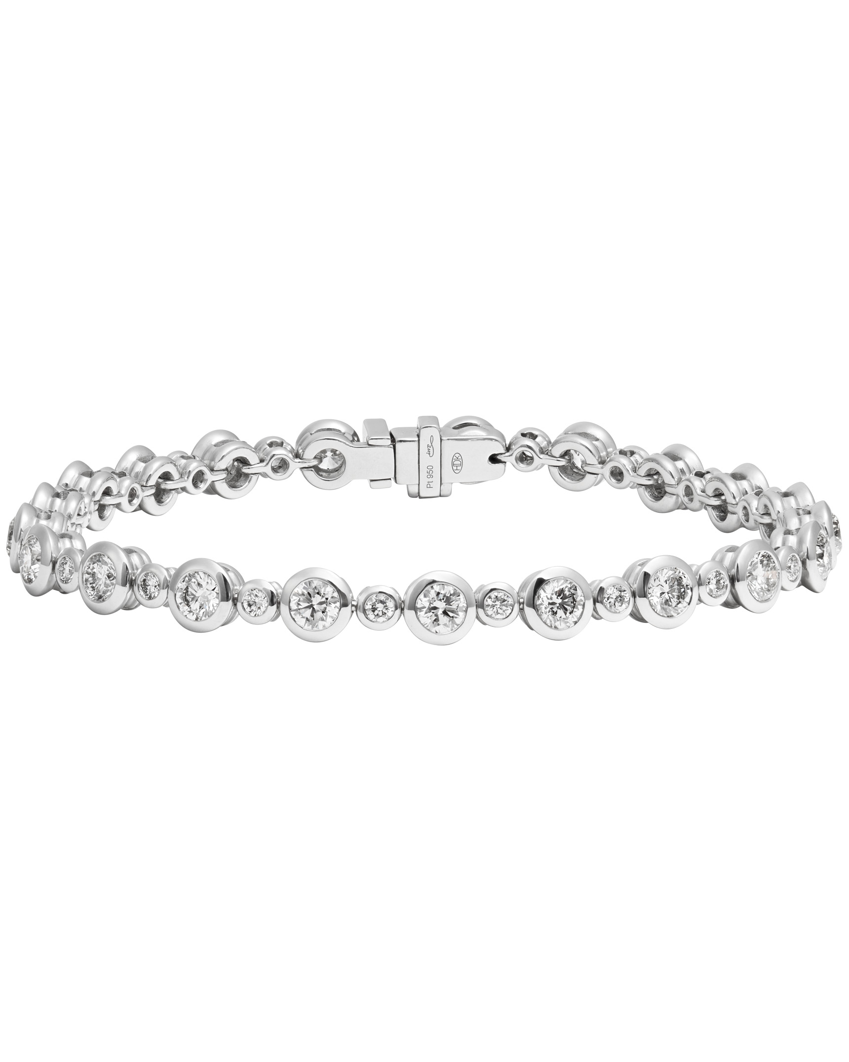 platinum modern tennis bracelet — Nancy Newberg Jewelry