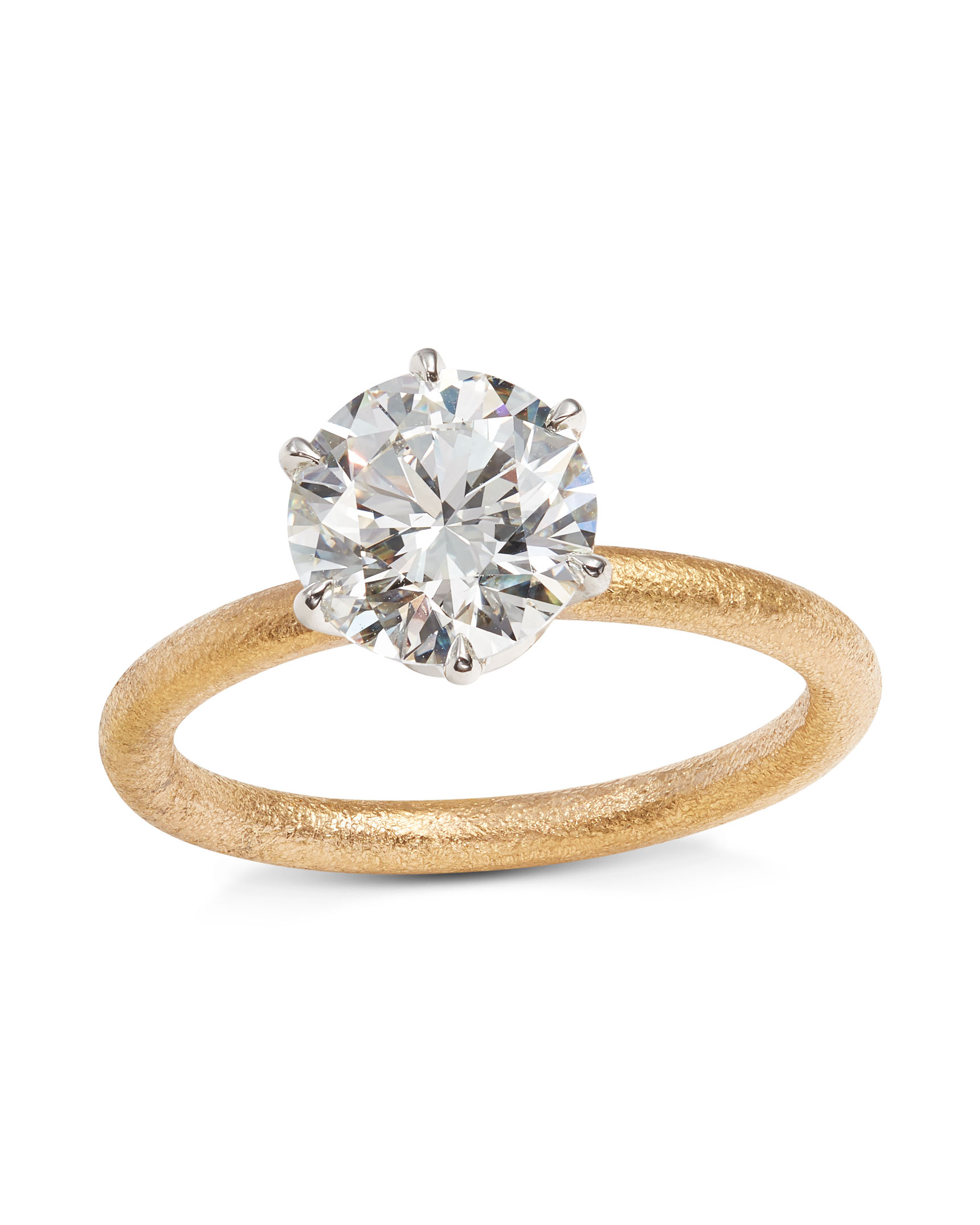 Buy Round 18KT Yellow Gold Ring Online | ORRA