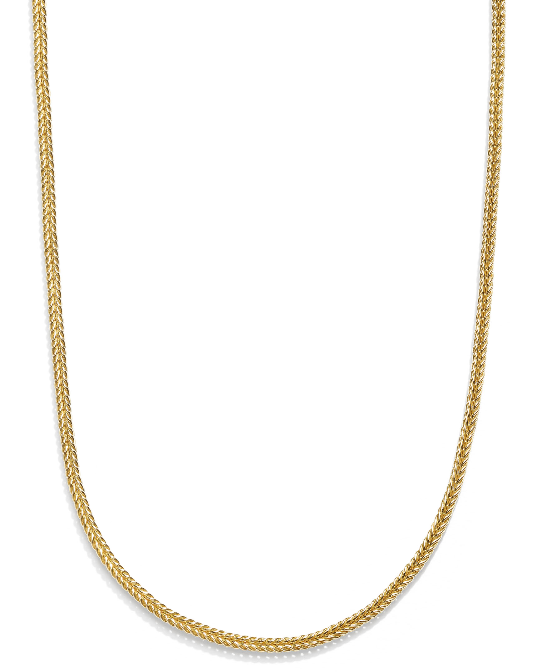 Italian Gold 18 24 Foxtail Chain Necklace 1 1 3mm In 14k Gold | Hawthorn  Mall