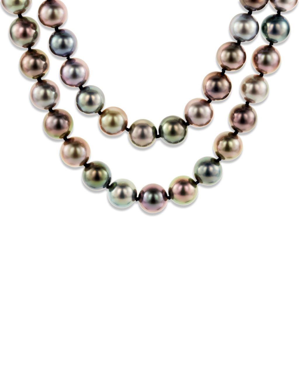 Multi Colored Tahitian Pearl Strand Necklace Turgeon Raine