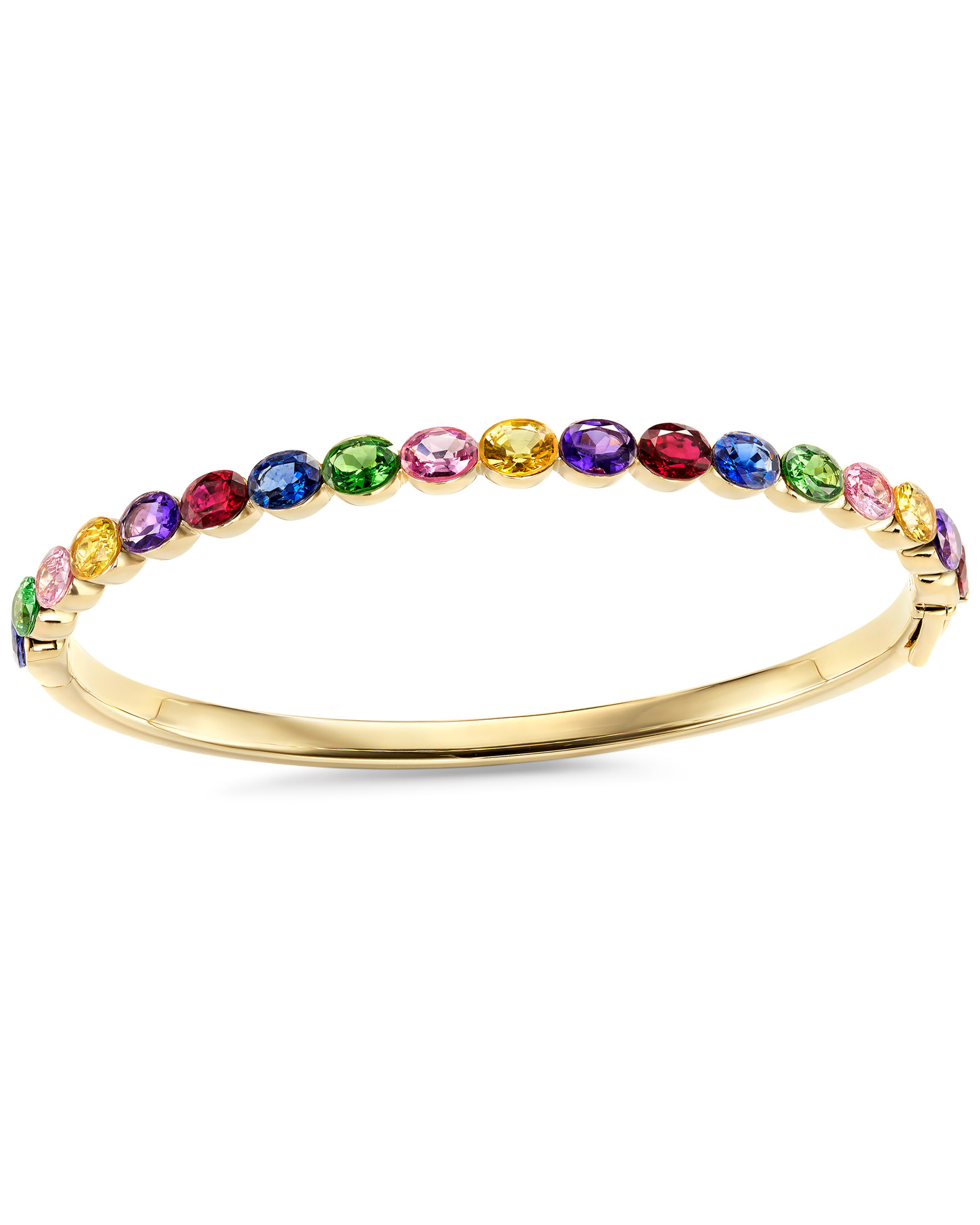 Buy Rainbow Diamond Bracelet/925 Sterling Silver Tennis Bracelet/multi-color  Sapphire Gemstone Bracelet/tennis Eternity Engagement Gift Bracelet Online  in India - Etsy