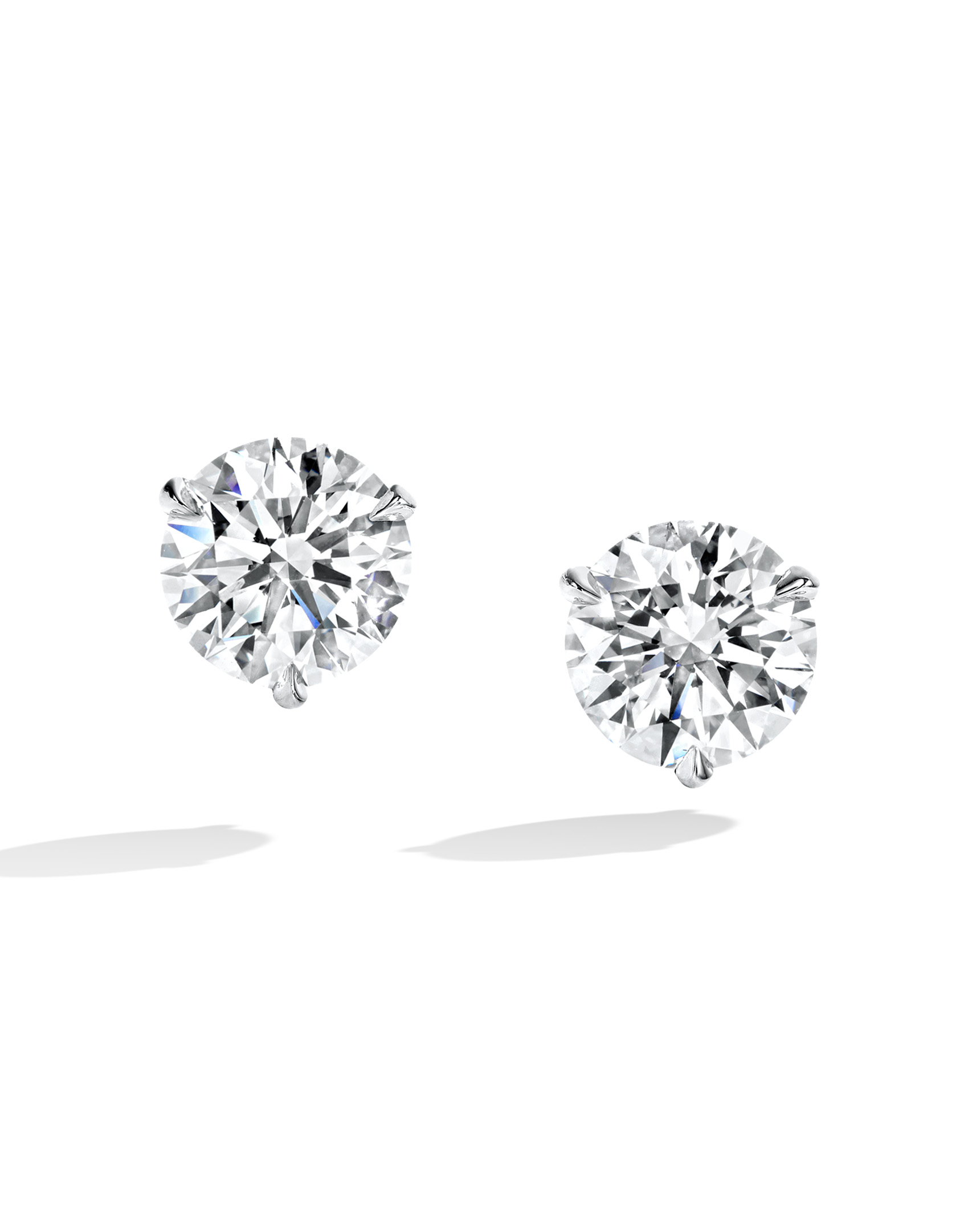 Platinum and Diamond Stud Earrings - Turgeon Raine