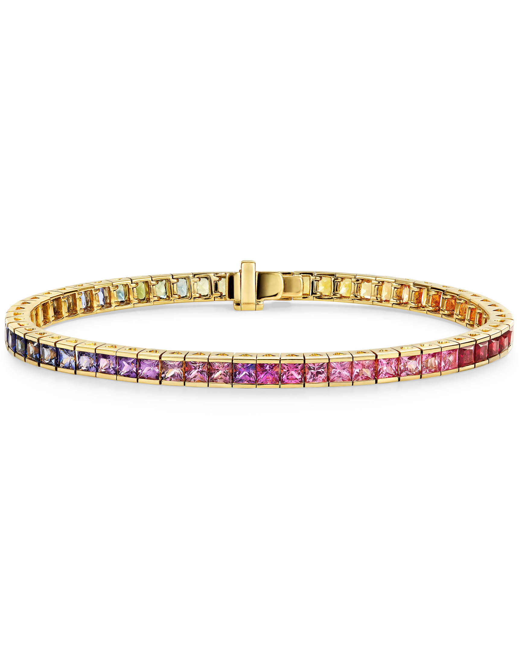 18KT Yellow Gold Yellow Sapphire And Diamond Bangle Bracelet – Louis Martin  Jewelers - Rockefeller Center - NYC
