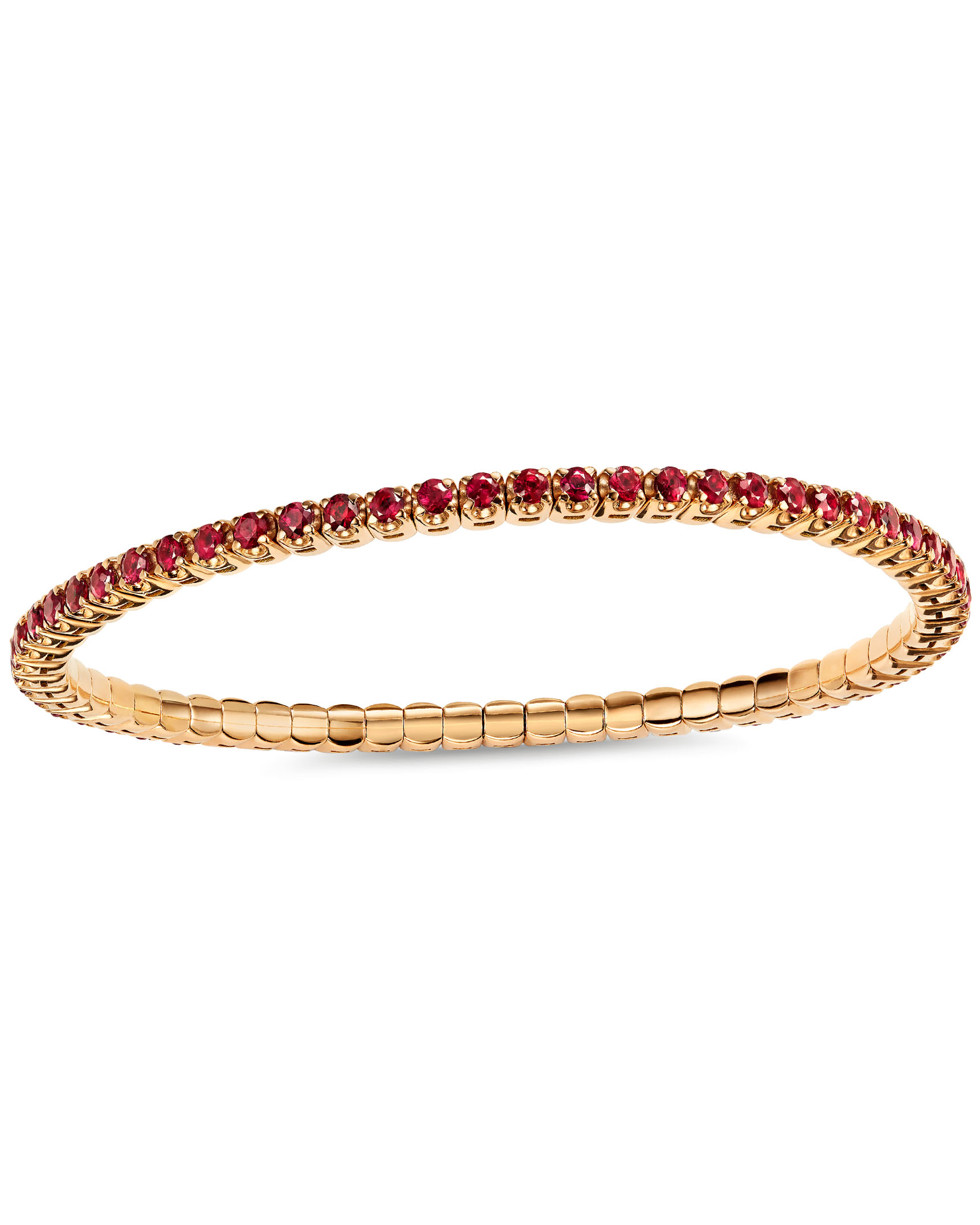 Flexible Ruby and Rose Gold Bracelet - Turgeon Raine