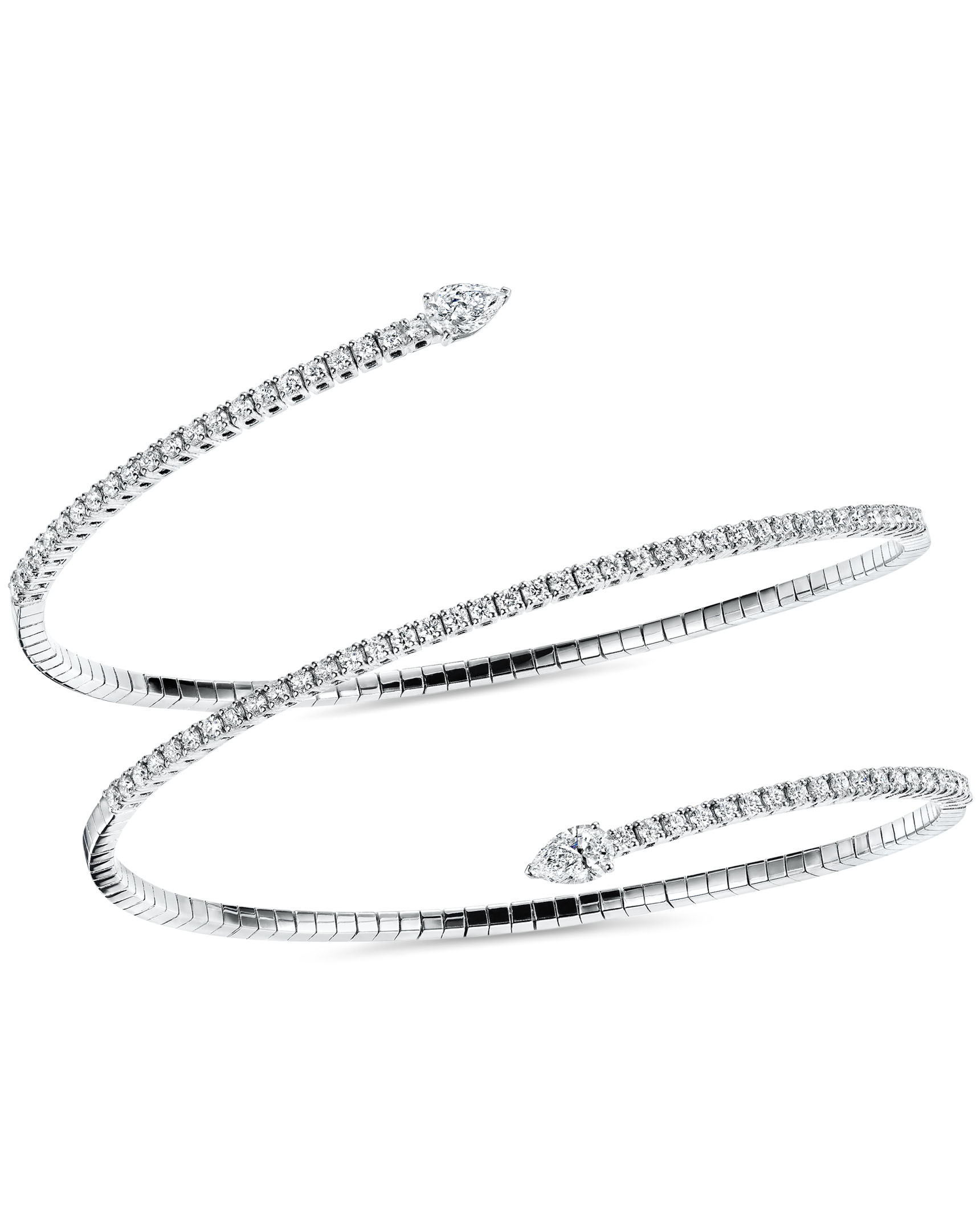 Buy Flexible Diamond Bangle, Oval and Round Diamond Bangle, Flexible  Diamond Bracelet, 18K Rose Gold Diamond Bangle Bracelet Online in India -  Etsy