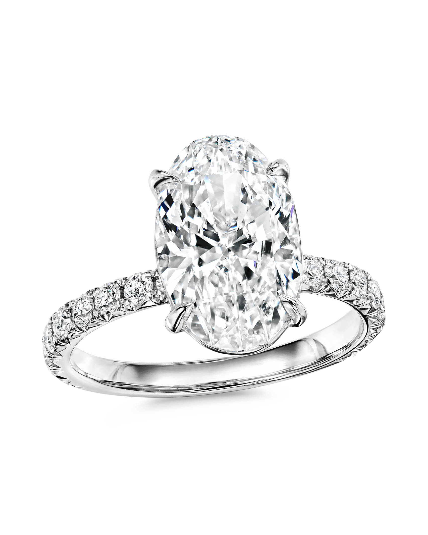 Two Row Pavé Diamond Engagement Ring - Turgeon Raine