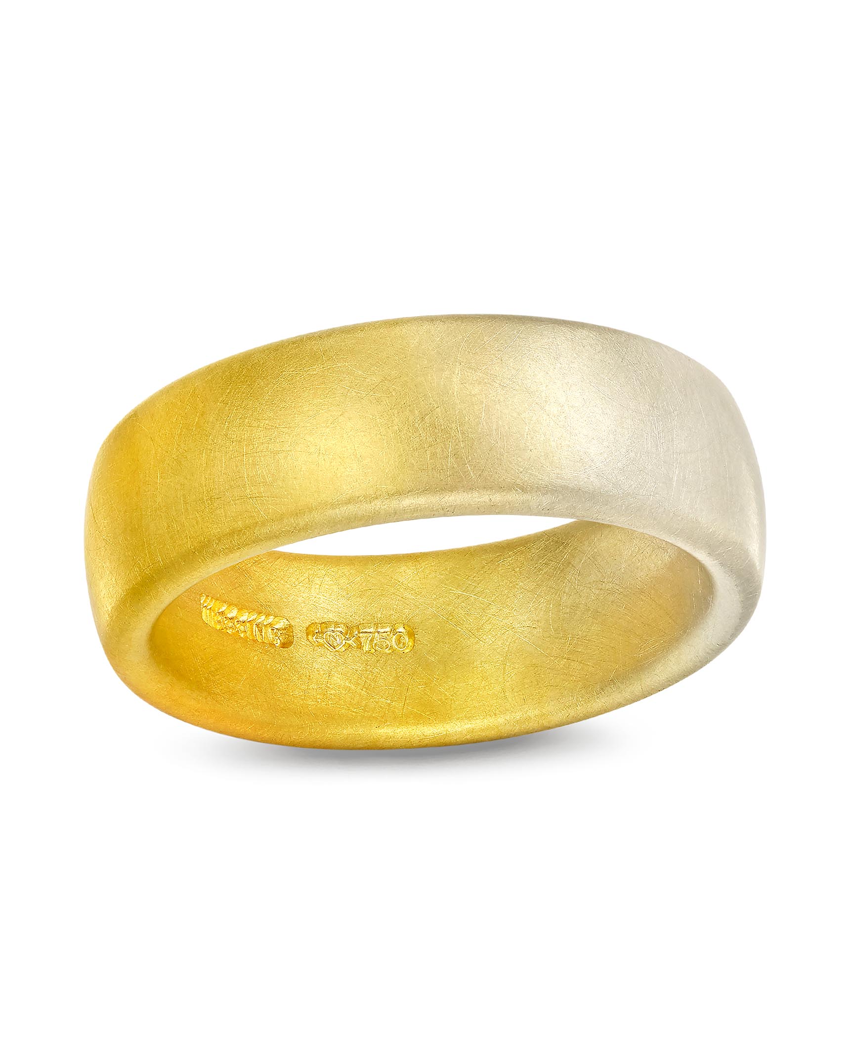 Yellow Gold Wide Omega Tension Set Ring - Turgeon Raine