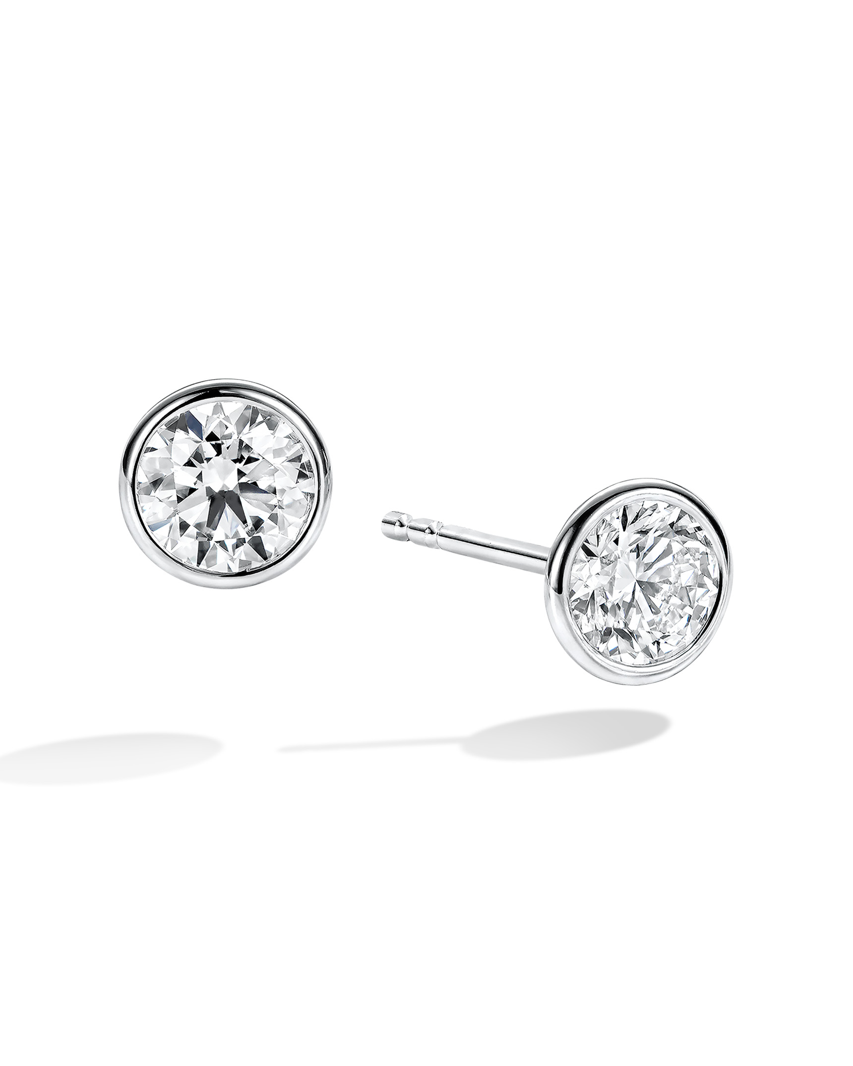 Platinum and Diamond Stud Earrings - Turgeon Raine